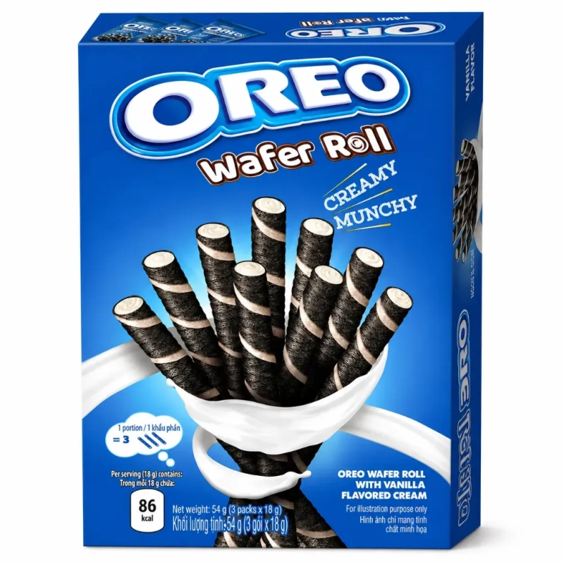 OREO Wafer Roll vanille 54g