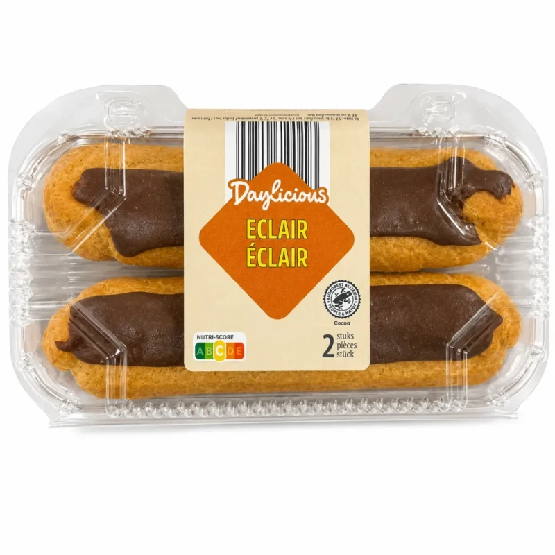 DAYLICIOUS Éclairs au chocolat 2 pièces