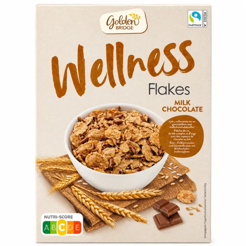Golden Bridge - Wellness Céréales chocolat au lait 375g