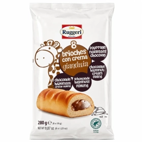 RUGGERI Brioches fourrées au chocolat 8x35g