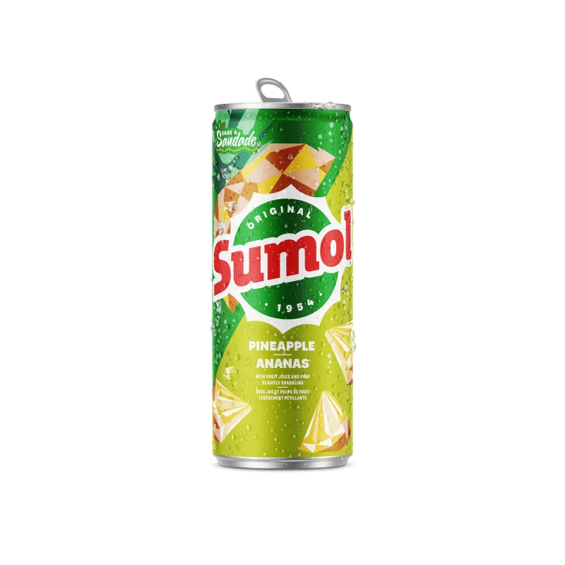 SUMOL lemonade pineapple juice can 33cl
