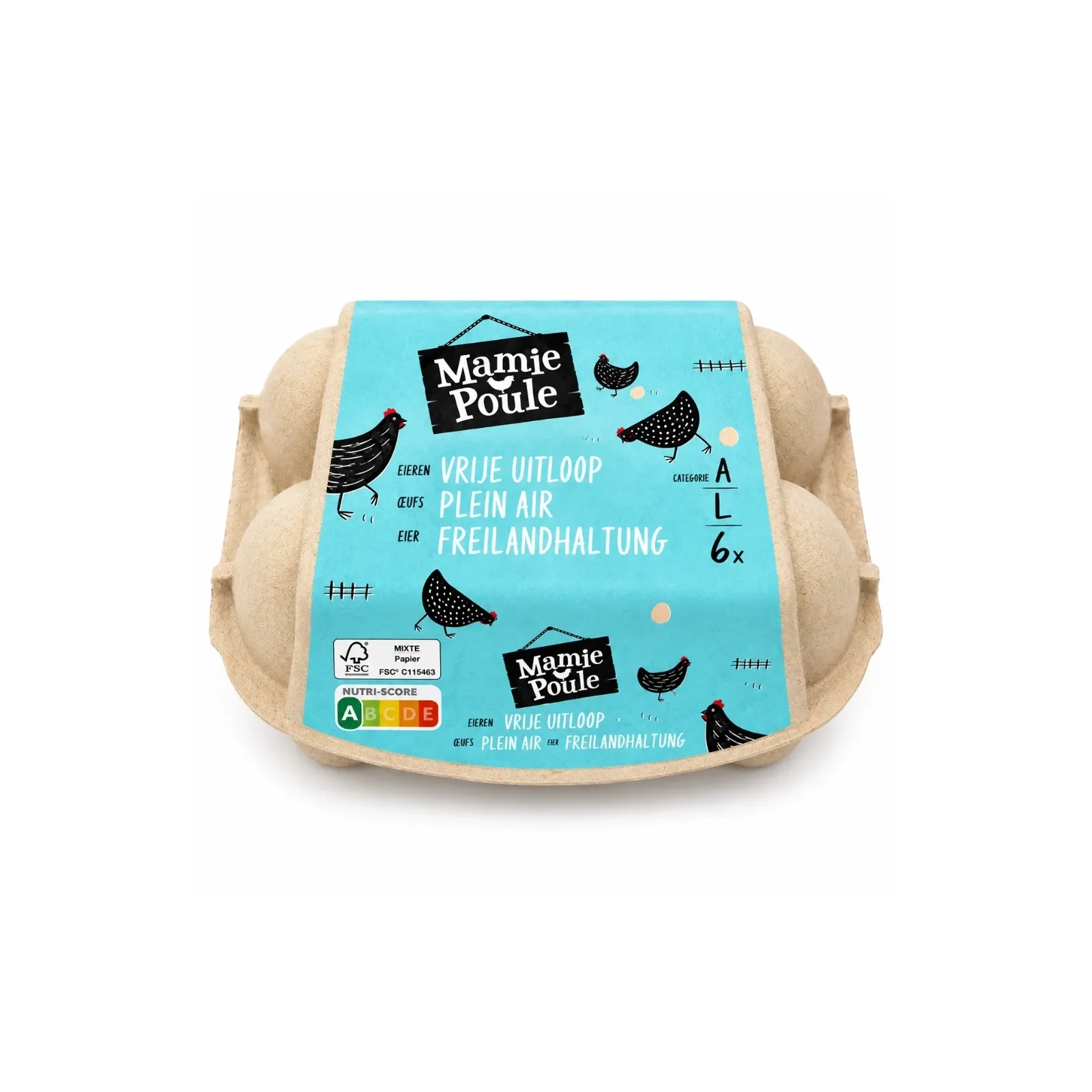 Granny Hen - Free-range eggs L 6 pieces