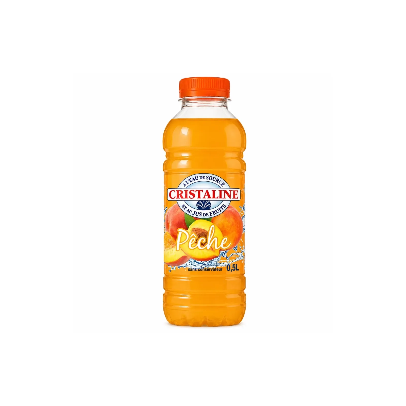 CRISTALINE Eau aromatisée Pêche 50cl