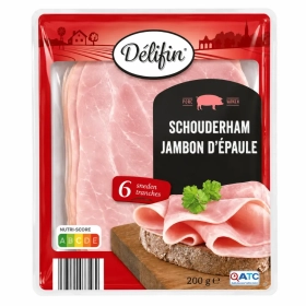 Délifin Jambon D'épaule 6 tranches 200g