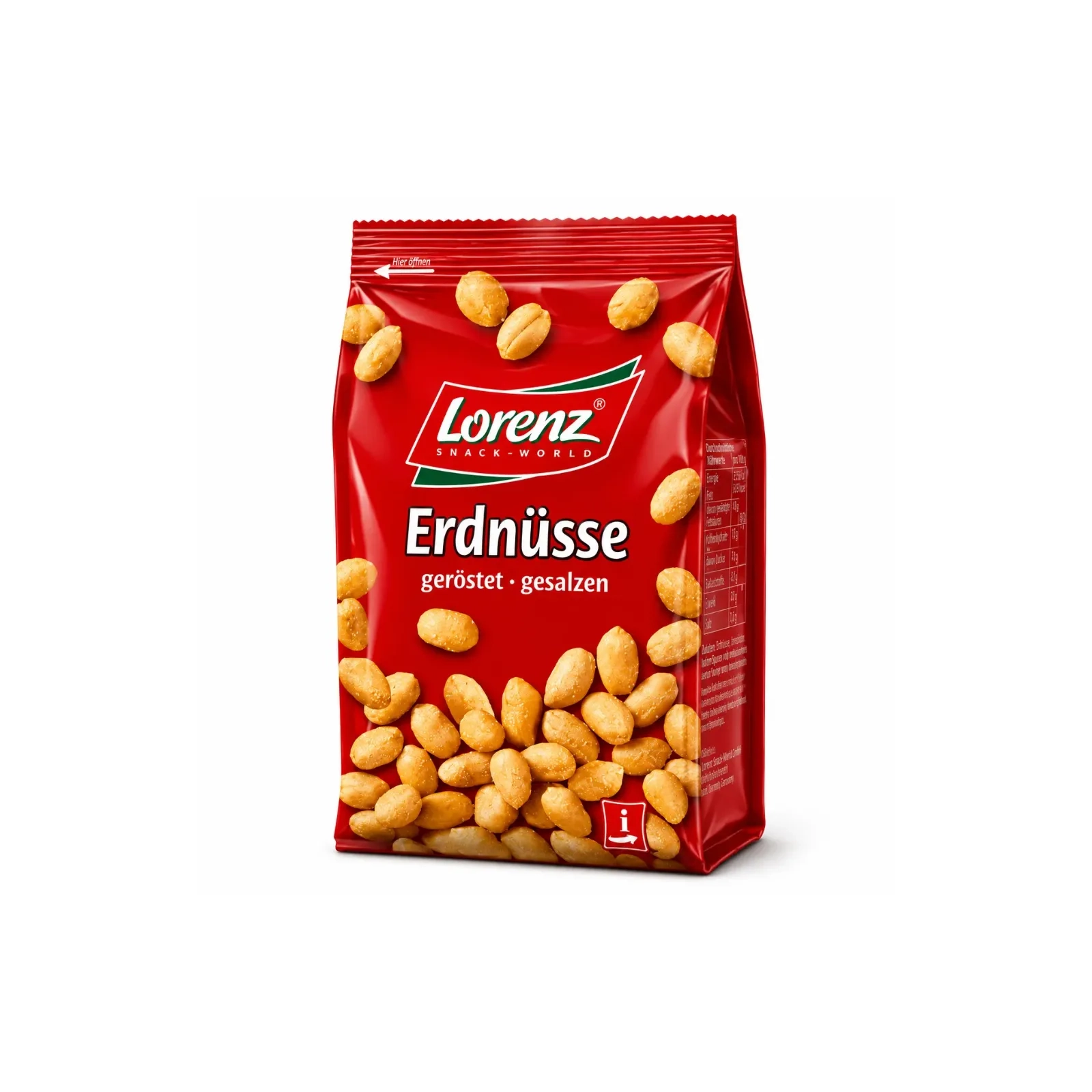 LORENZ Cacahuètes grillées & salées 200g