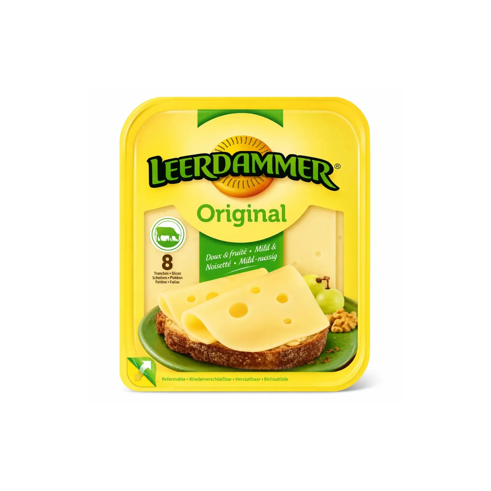 LEERDAMMER Original Fromage 8 Tranches 200g