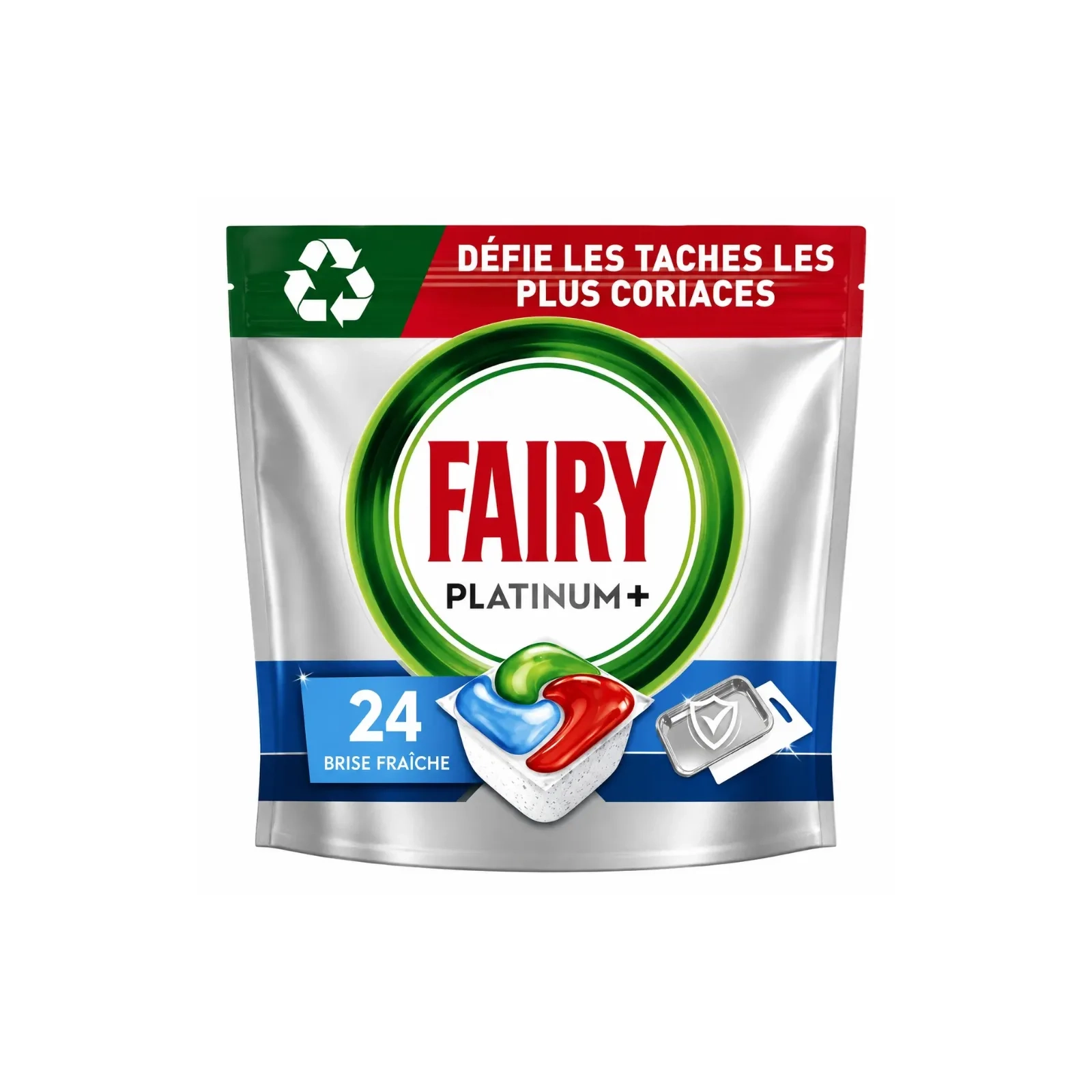 FAIRY Tablettes Lave-vaiselle Tout en 1 Platinum Plus FAIRY 24 capsules