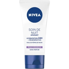 NIVEA Tratamento noturno hidratante calmante 24 horas para peles sensíveis 50ml