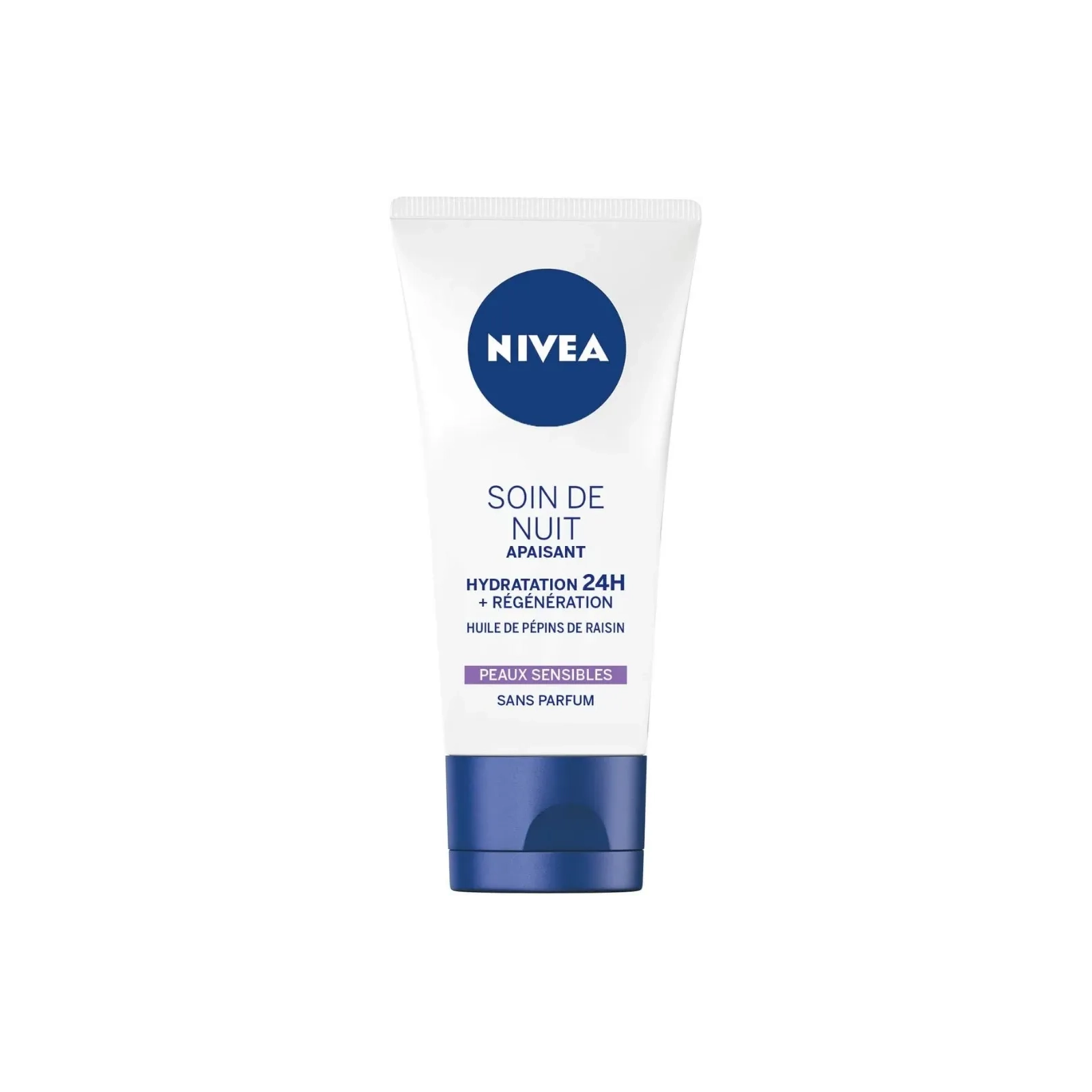 NIVEA Beruhigende 24-Stunden-Feuchtigkeitsnachtbehandlung für empfindliche Haut 50 ml