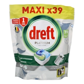 Dreft Platinum Original – Tablettes Lave-Vaisselle 39 capsules