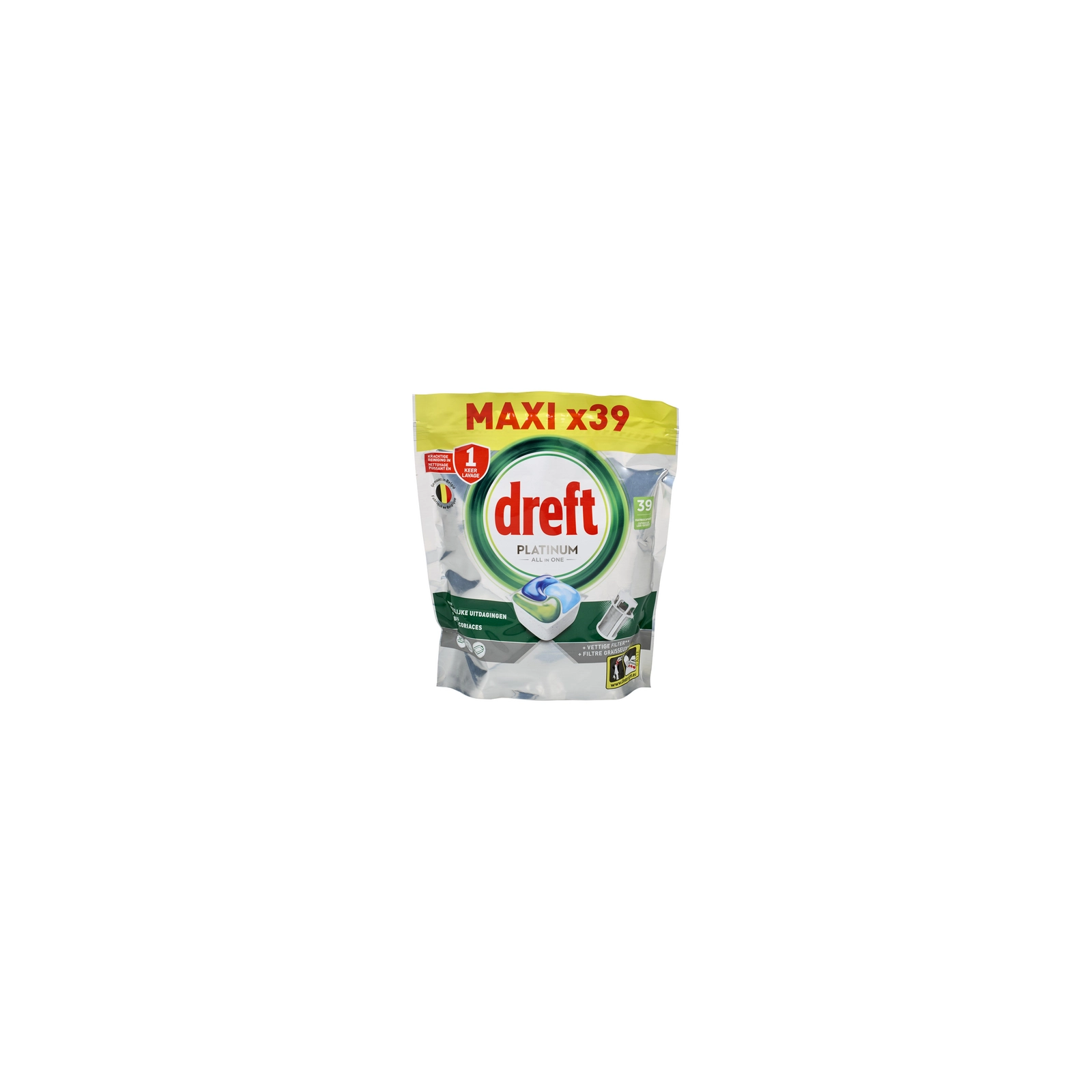 Dreft Platinum Original – Tablettes Lave-Vaisselle 39 capsules