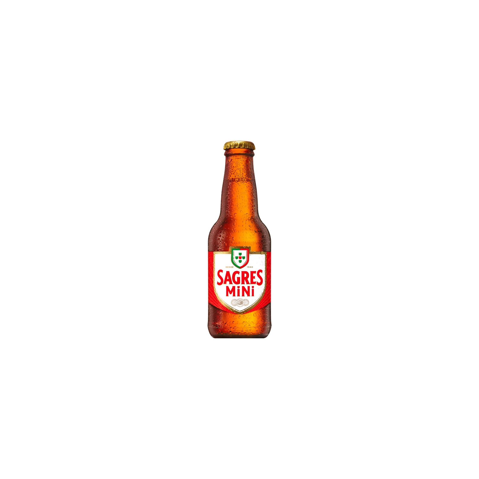 Sagres mini bière blonde bouteille 25cl