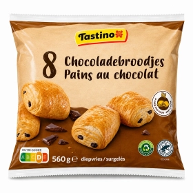 TASTINO Pain au chocolat 8 pieces 560g