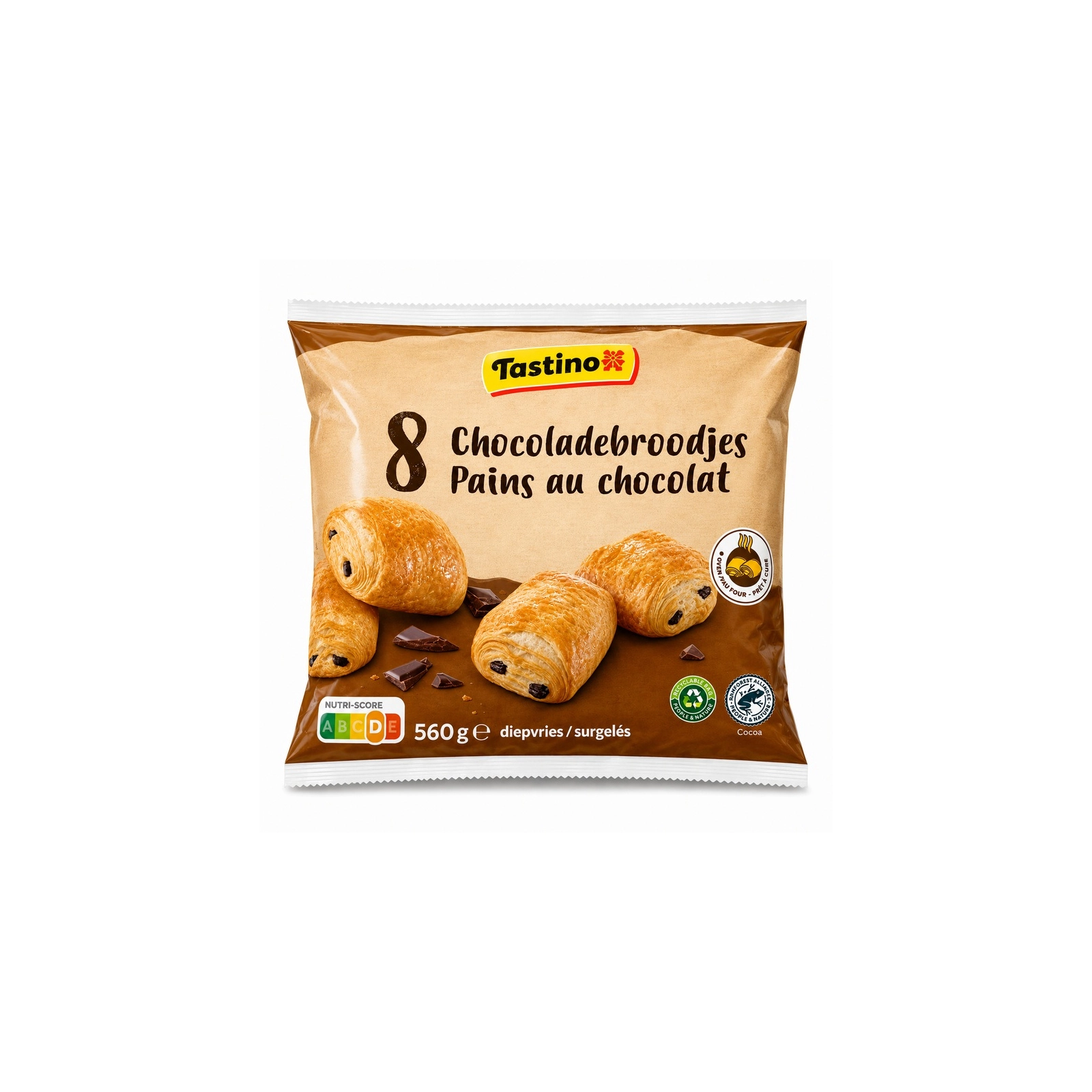TASTINO Pain au chocolat 8 pieces 560g