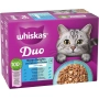 WHISKAS Duo Nourriture humide en gelée pour chats 12x85g