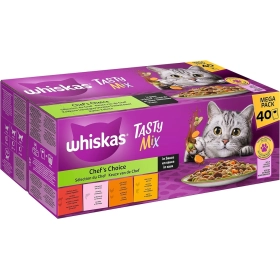 Whiskas Tasty Mix Chef's Choice Aliments en Sauce 40x85g