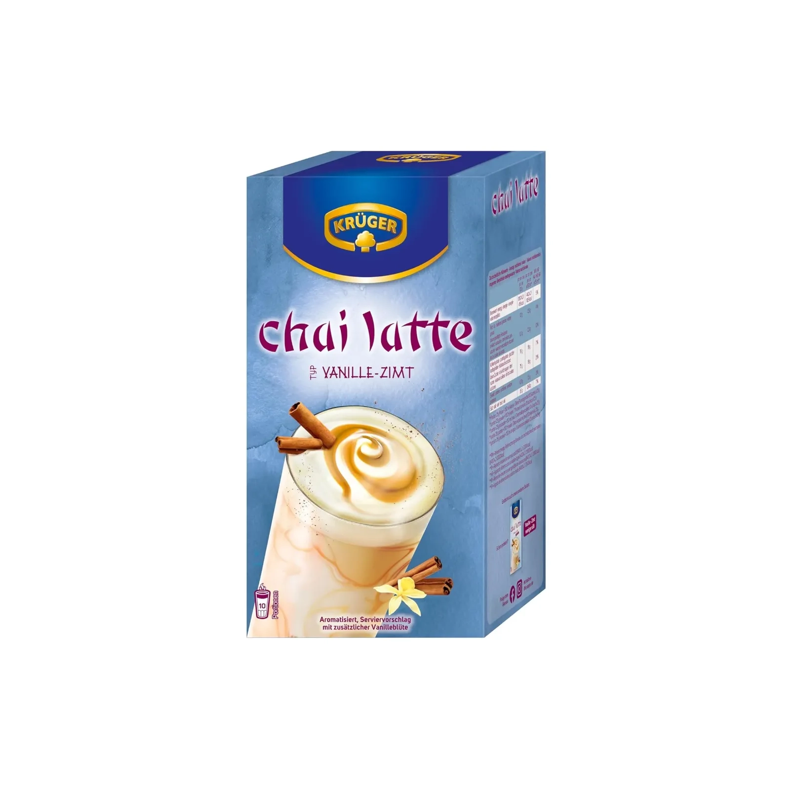 KRÜGER Chai Latte Vanille-cannelle 250g