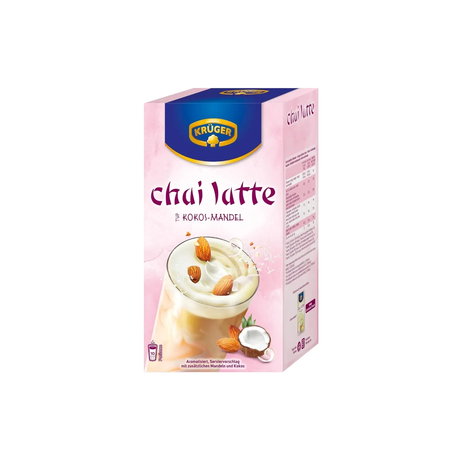 Krüger Chai Latte Noix de Coco et Amande 250g