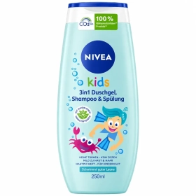 NIVEA Kids Gel douche, shampooing & après-shampooing magique de pomme 250ml