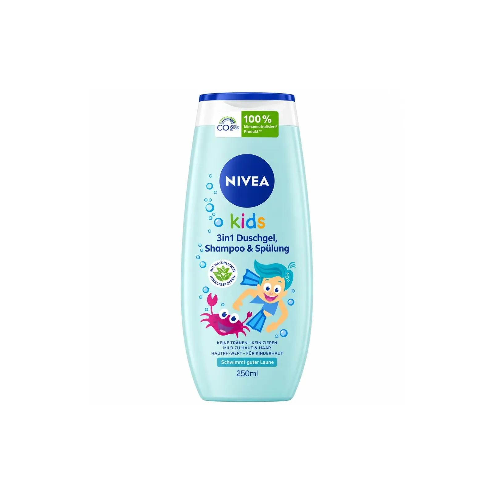 NIVEA Kids Gel douche, shampooing & après-shampooing magique de pomme 250ml