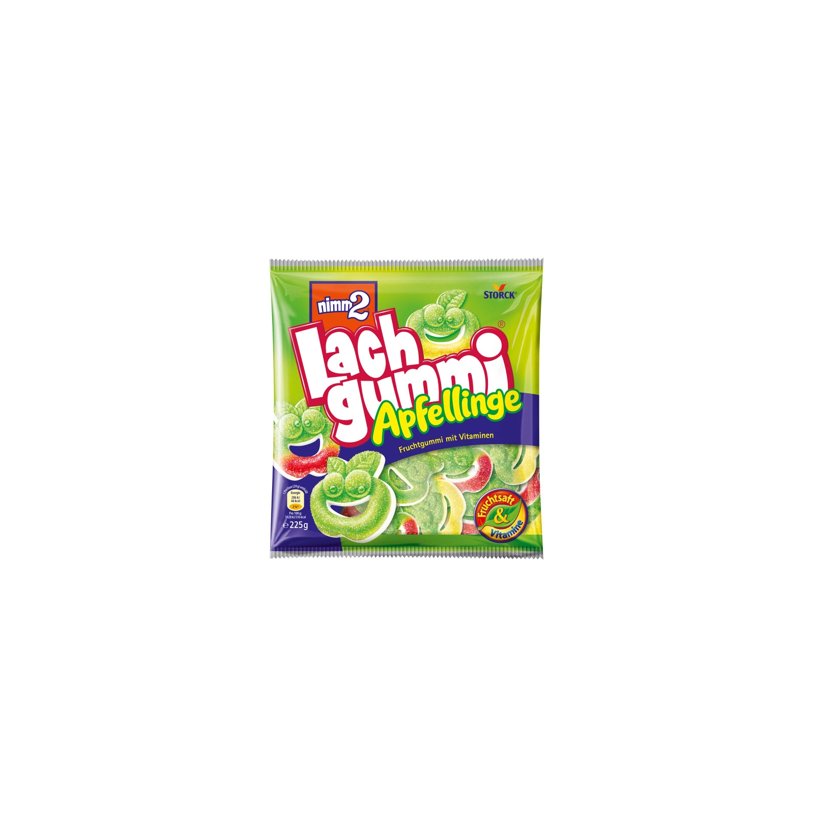 Nimm2 Lachgummi Apfellinge 225g