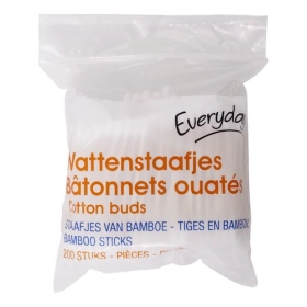 EVERYDAY Coton tiges ouatés bambou 200 pièces