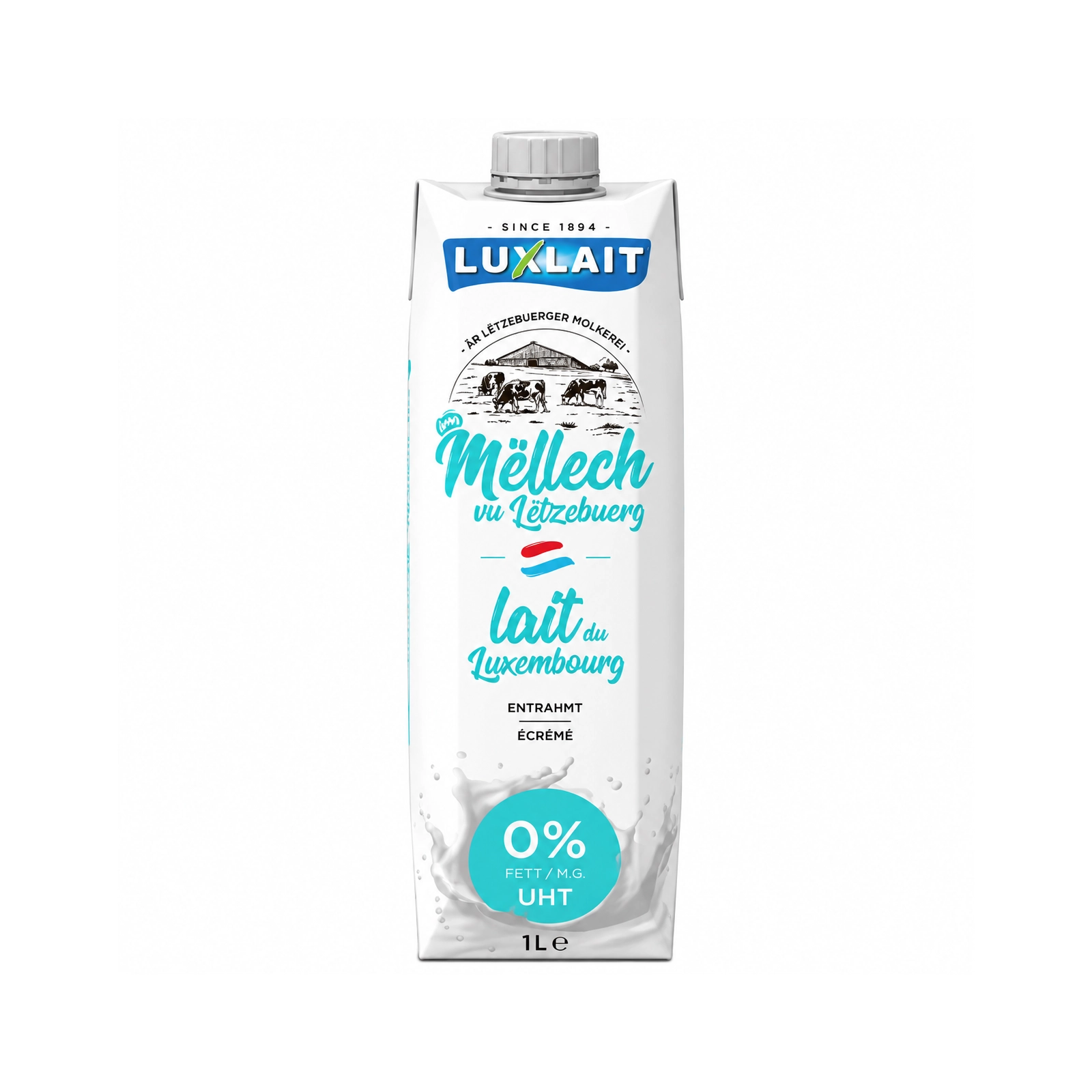 LUXLAIT UHT Skimmed Milk 0% M.F. 1L