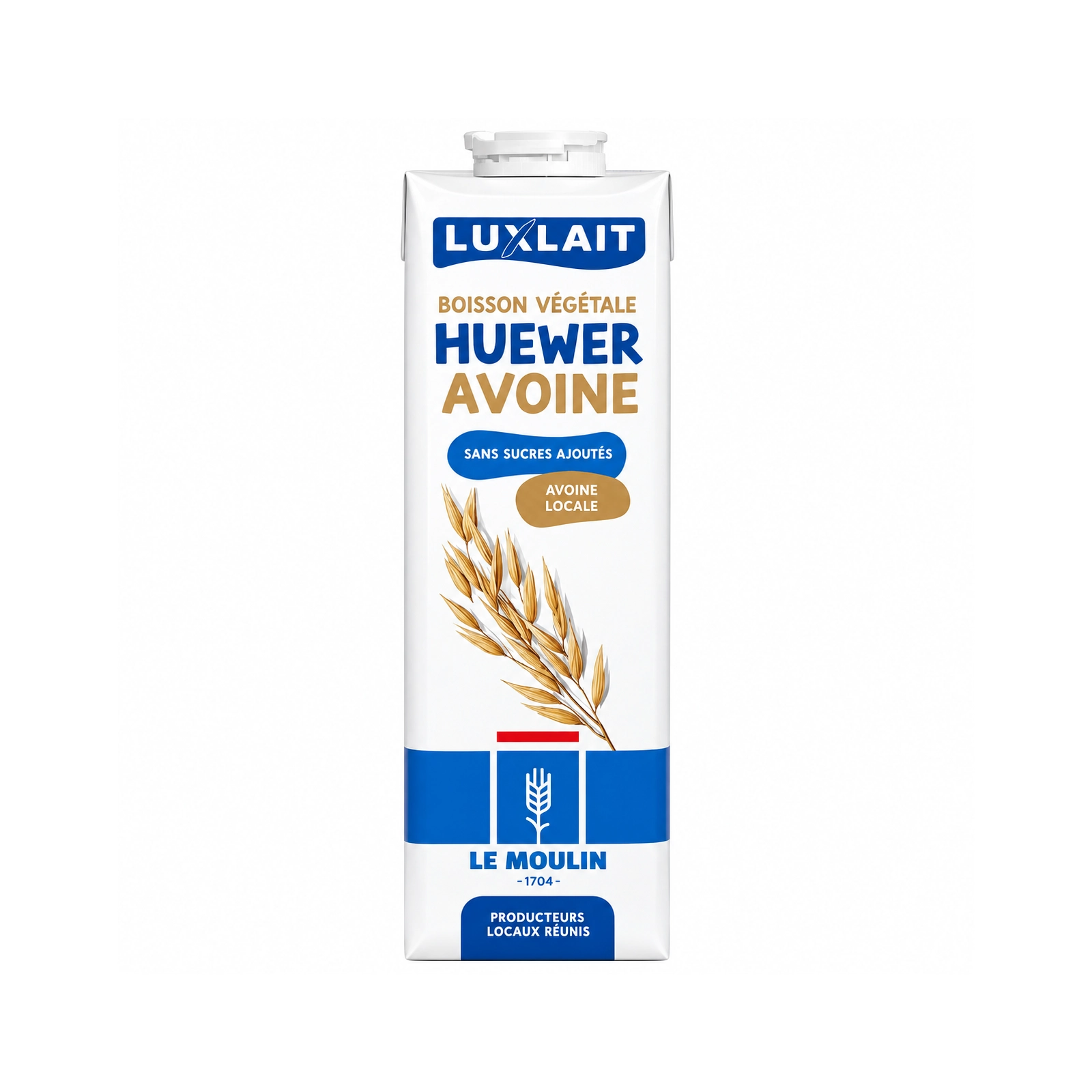 LUXLAIT Bebida vegetal Aveia sem adição de açúcares 1L