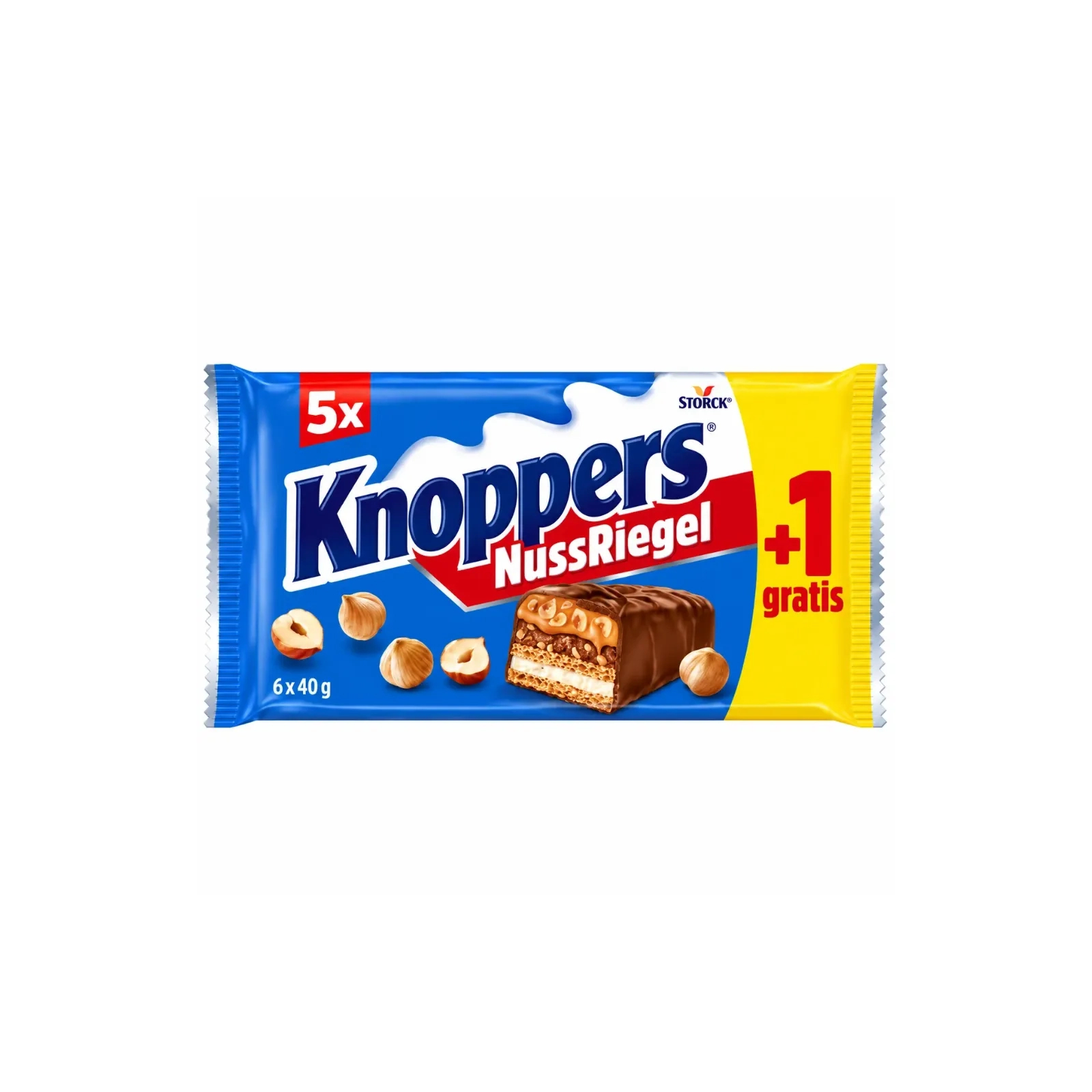 KNOPPERS Nussriegel 6x40g