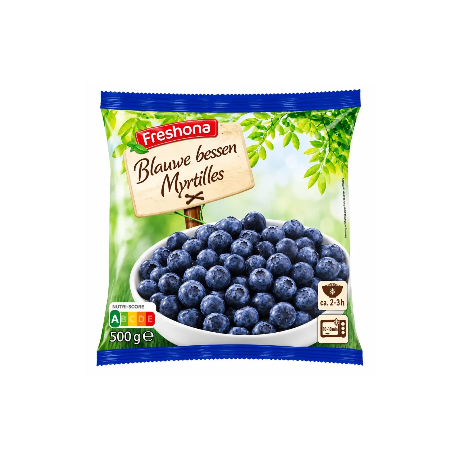 FRESHONA Myrtilles surgelées 500g