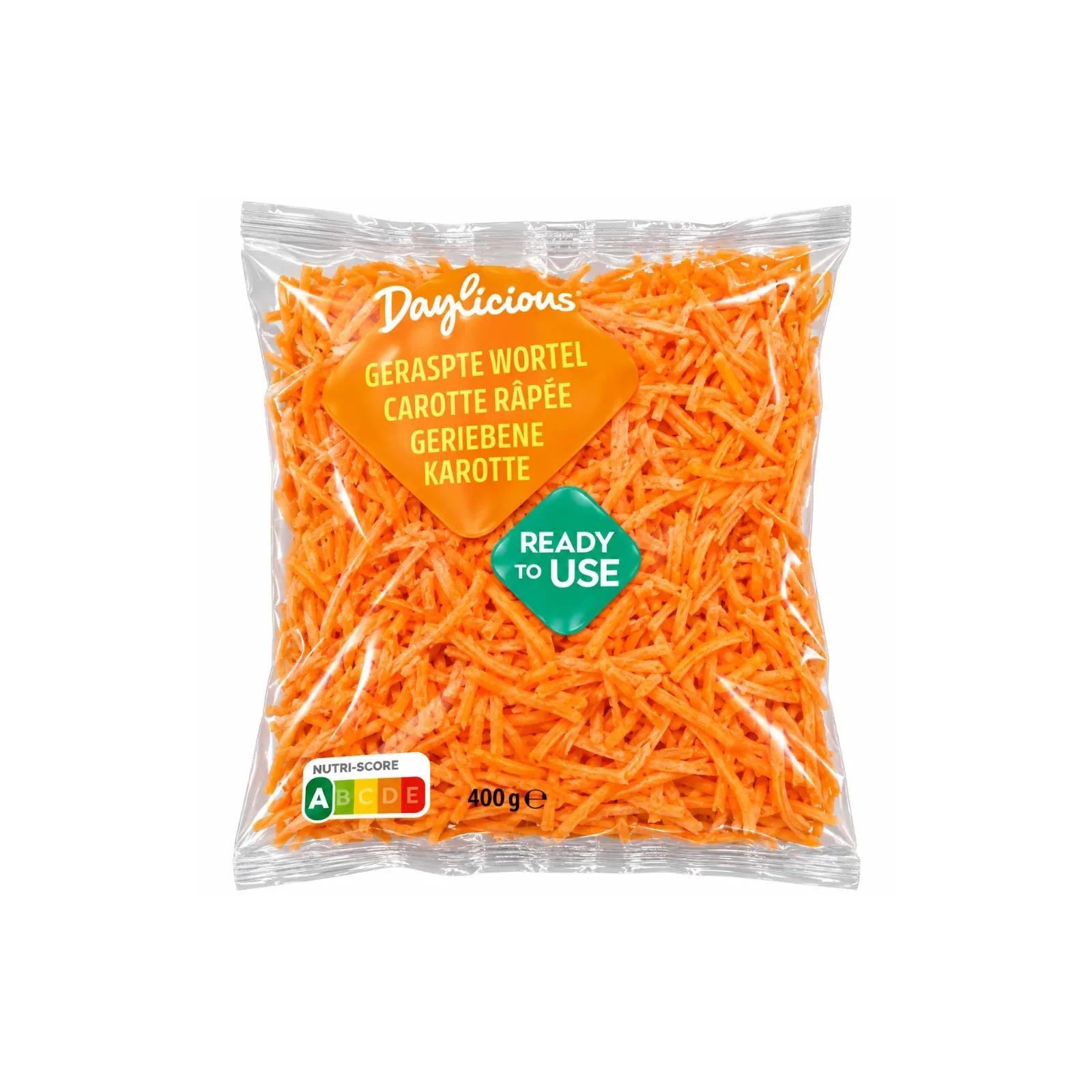 DAYLICIOUS – Geraspelte Karotte 400g