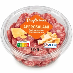 Daylicious - Aperosalami fuet parmesão em fatias 125g