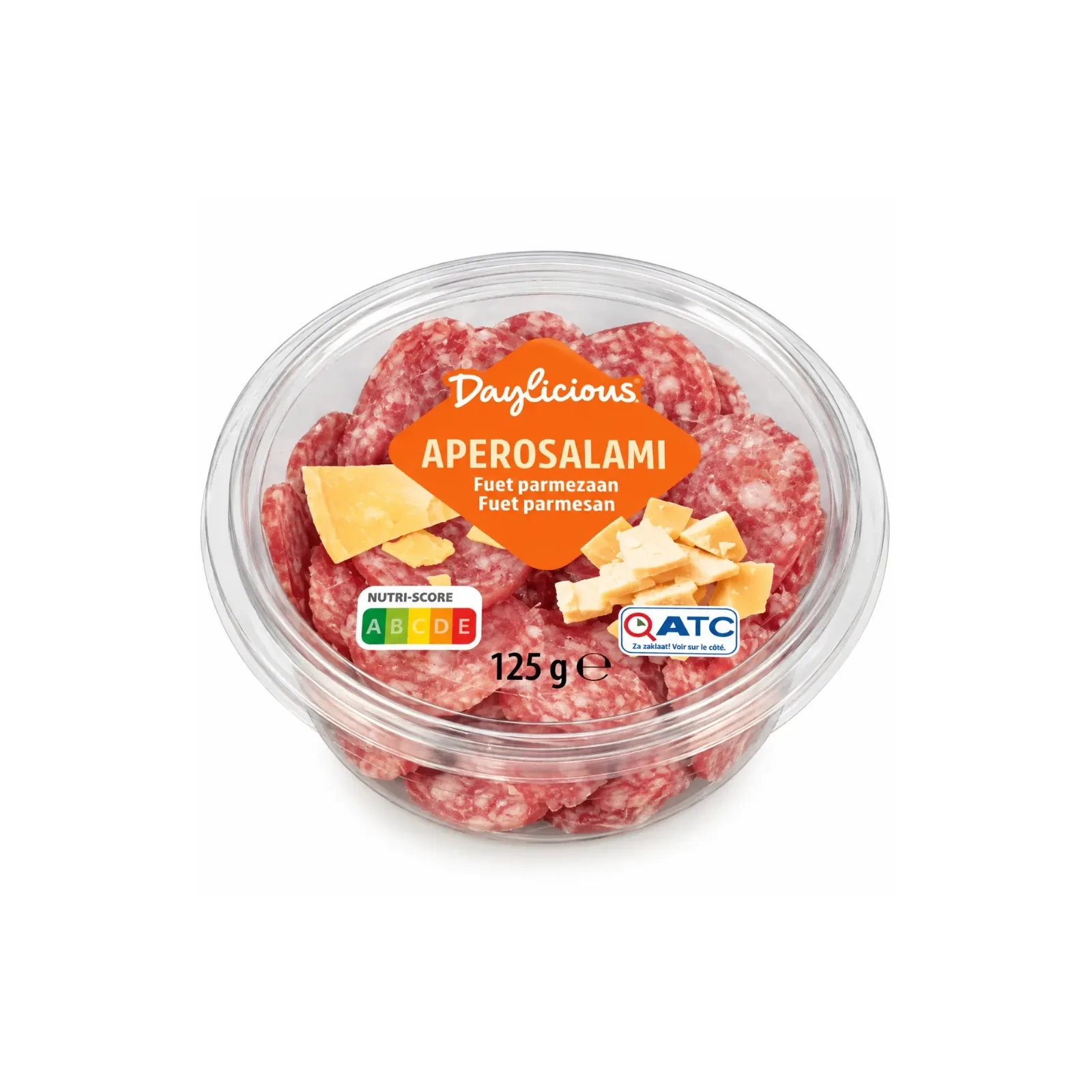 Daylicious - Aperosalami fuet parmesan slices 125g