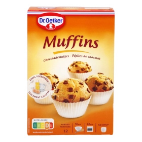 DR.OETKER Muffins Pépites de Chocolat 380g