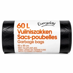 EVERYDAY Sacs poubelles 15x60L