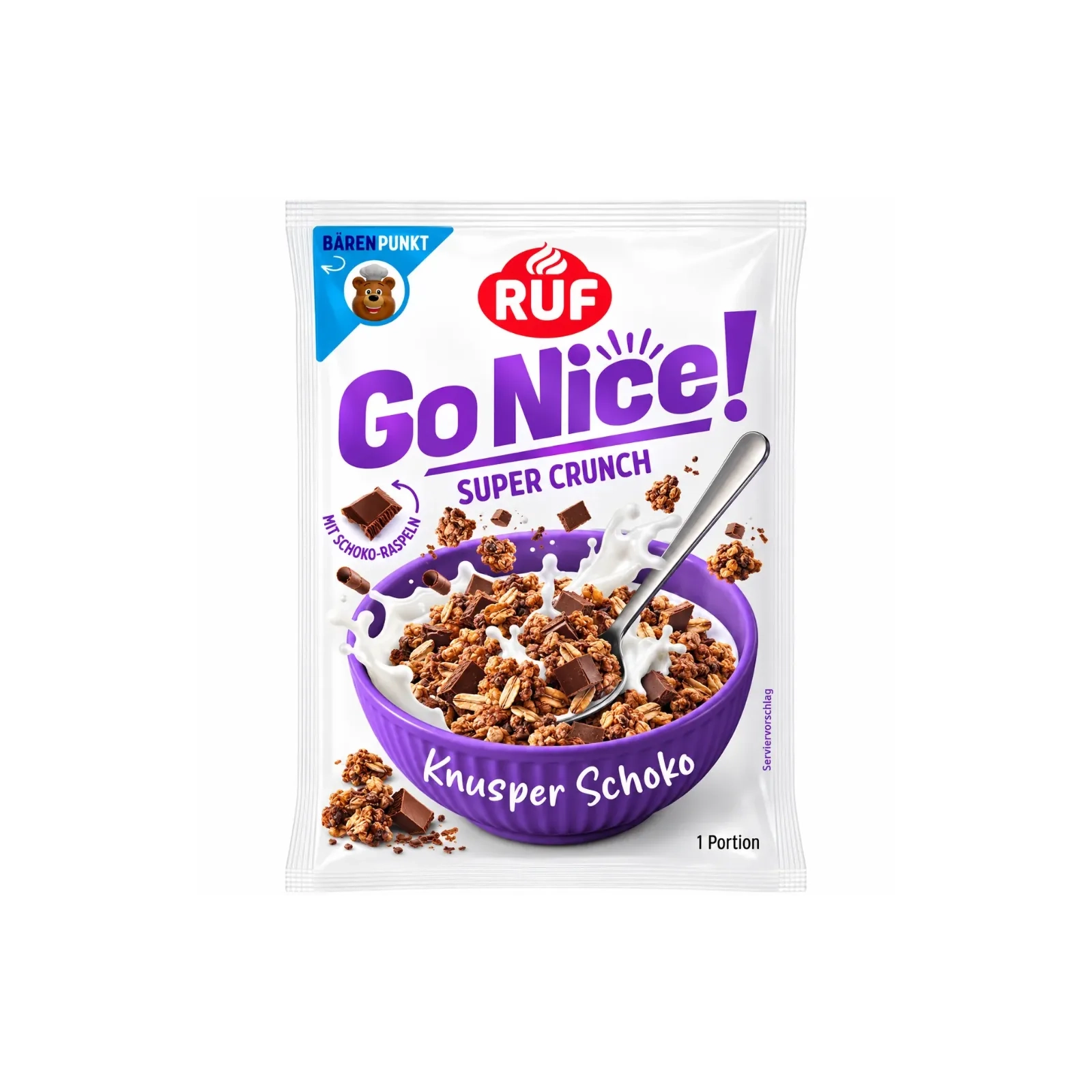 RUF – Gut gemacht! Super Crunch Knuspriges Schokoladenmüsli 50g