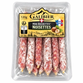 Galibier Mini Bûchettes saucissons Noisettes 120g