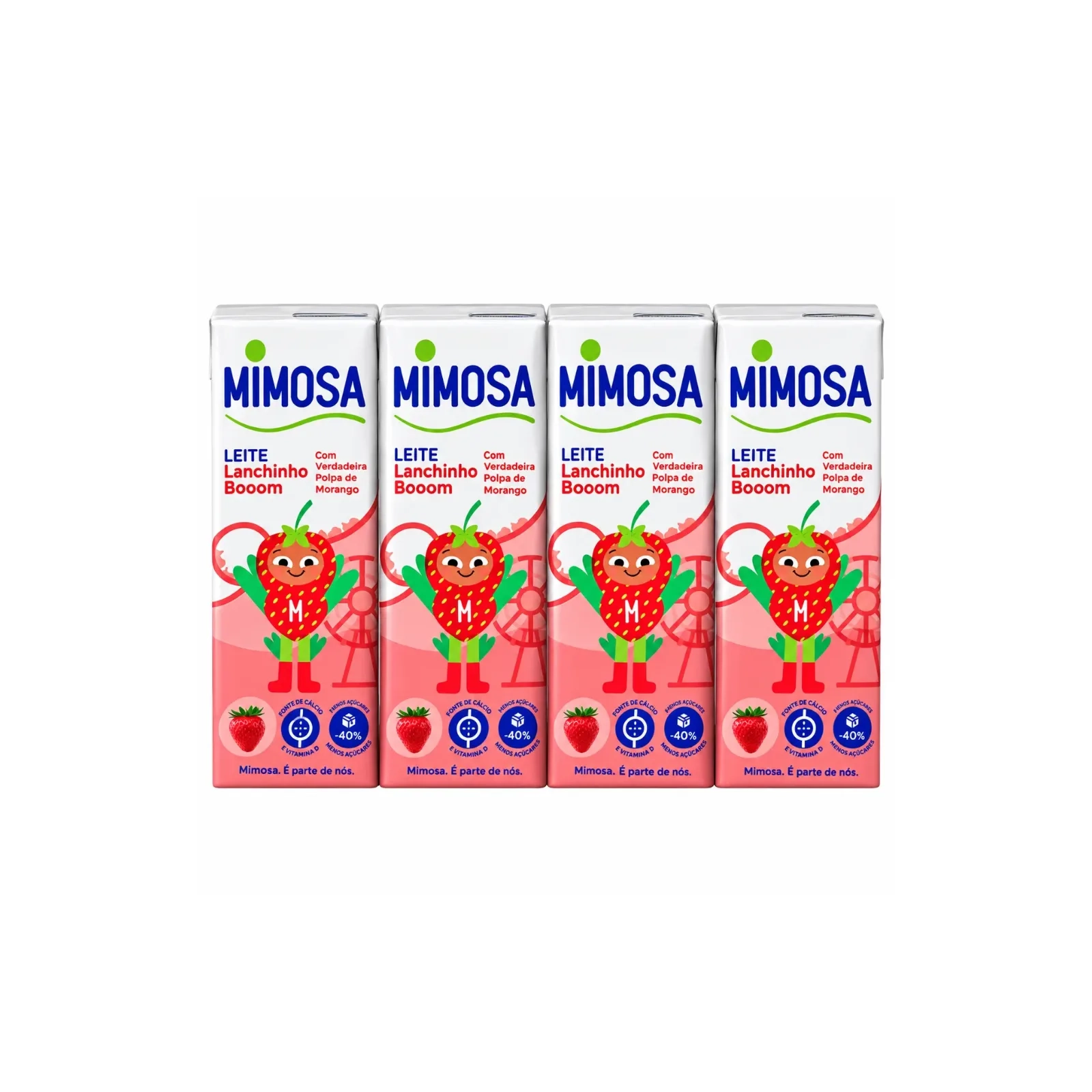 Leite Mimosa Morango 4x200ml