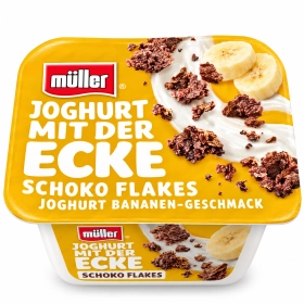 Müller Yogurt Banana-chocolate flakes 150g
