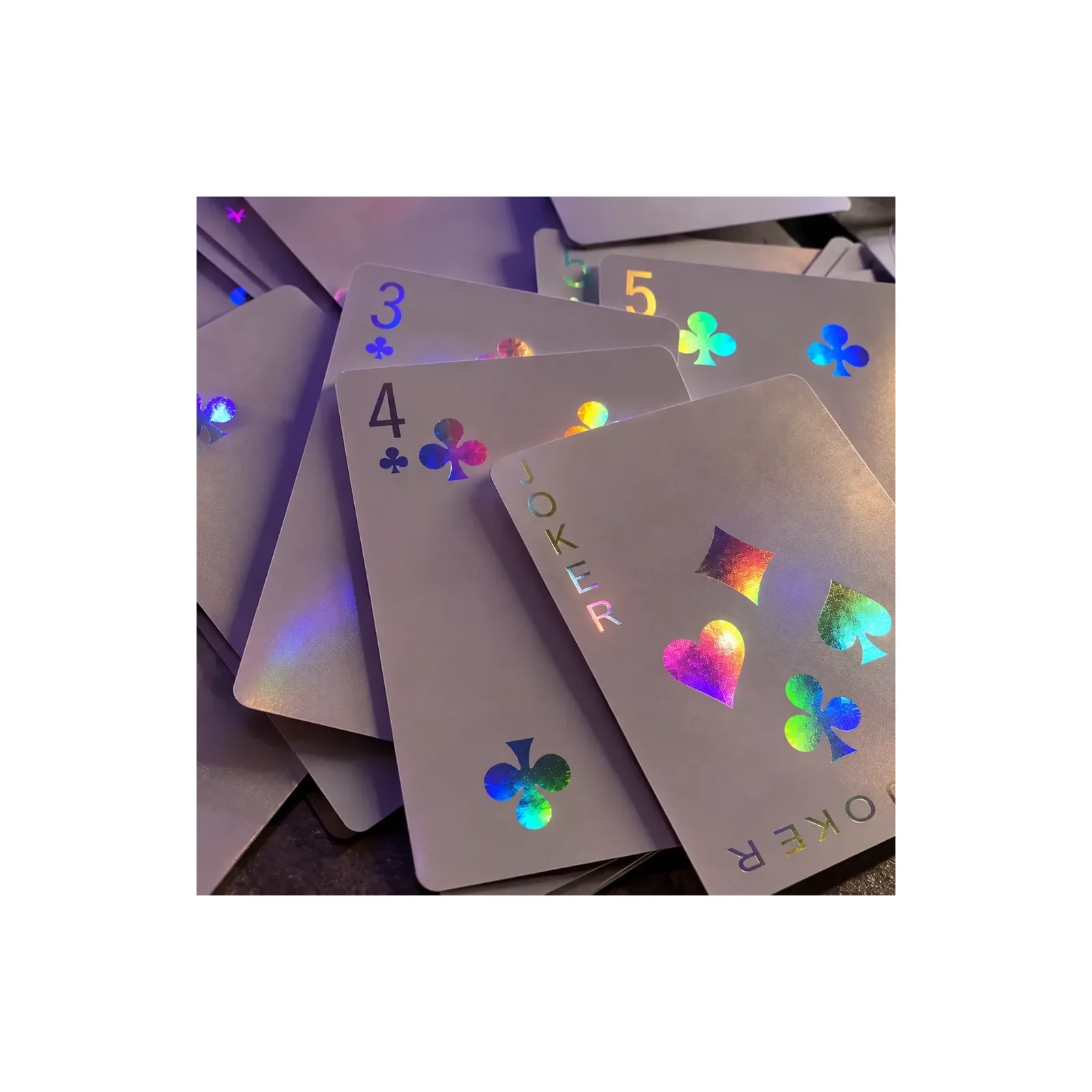 54pcs Glow-in-the-dark Joker Vinyl Playing Cards