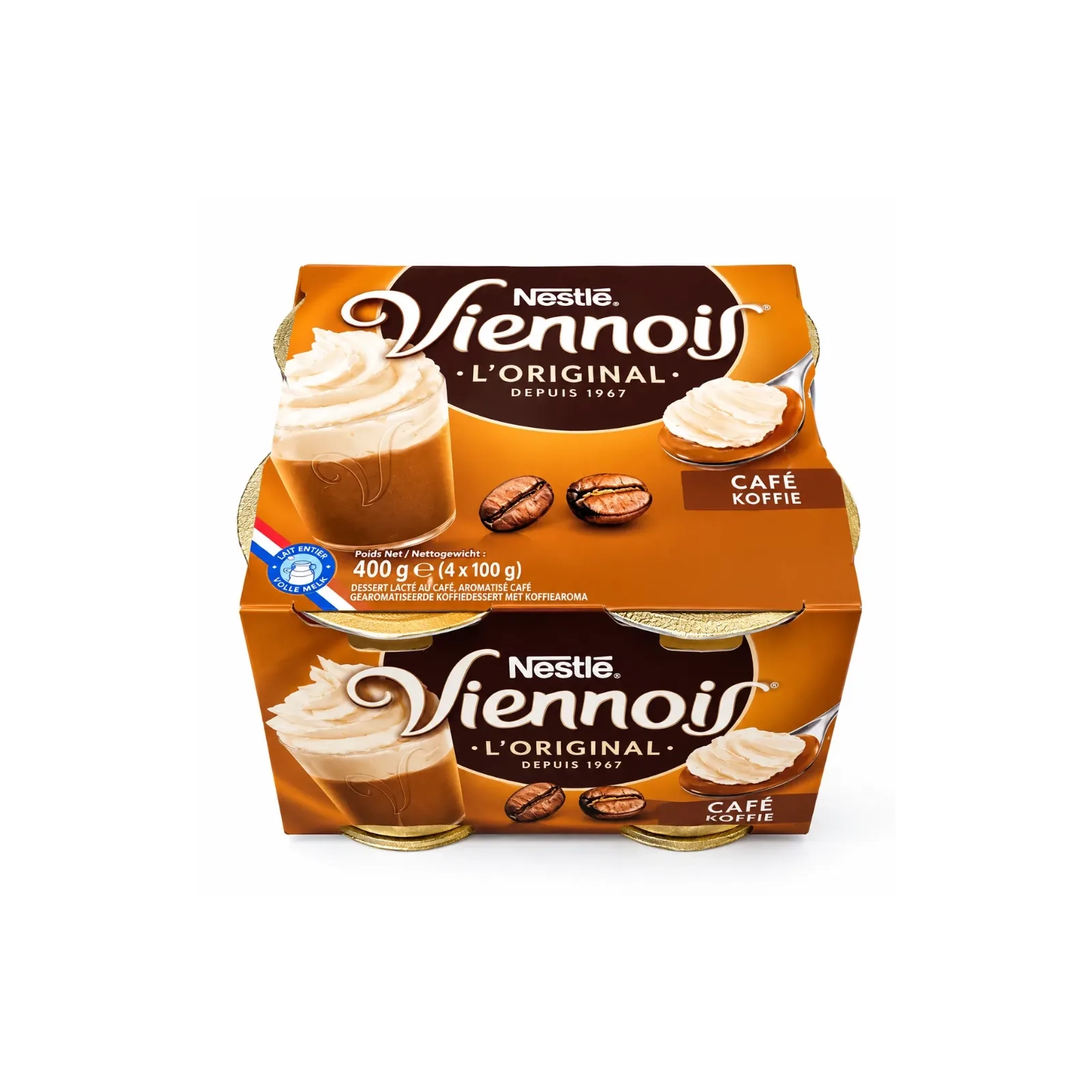 Nestlé Liégeois dessert cream VIENNOIS coffee 4x100g
