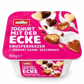 Müller Yogurt Crispy Hearts 150g