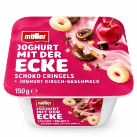 Müller Yogurt Crispy Chocolate & Cherry Rings 150g