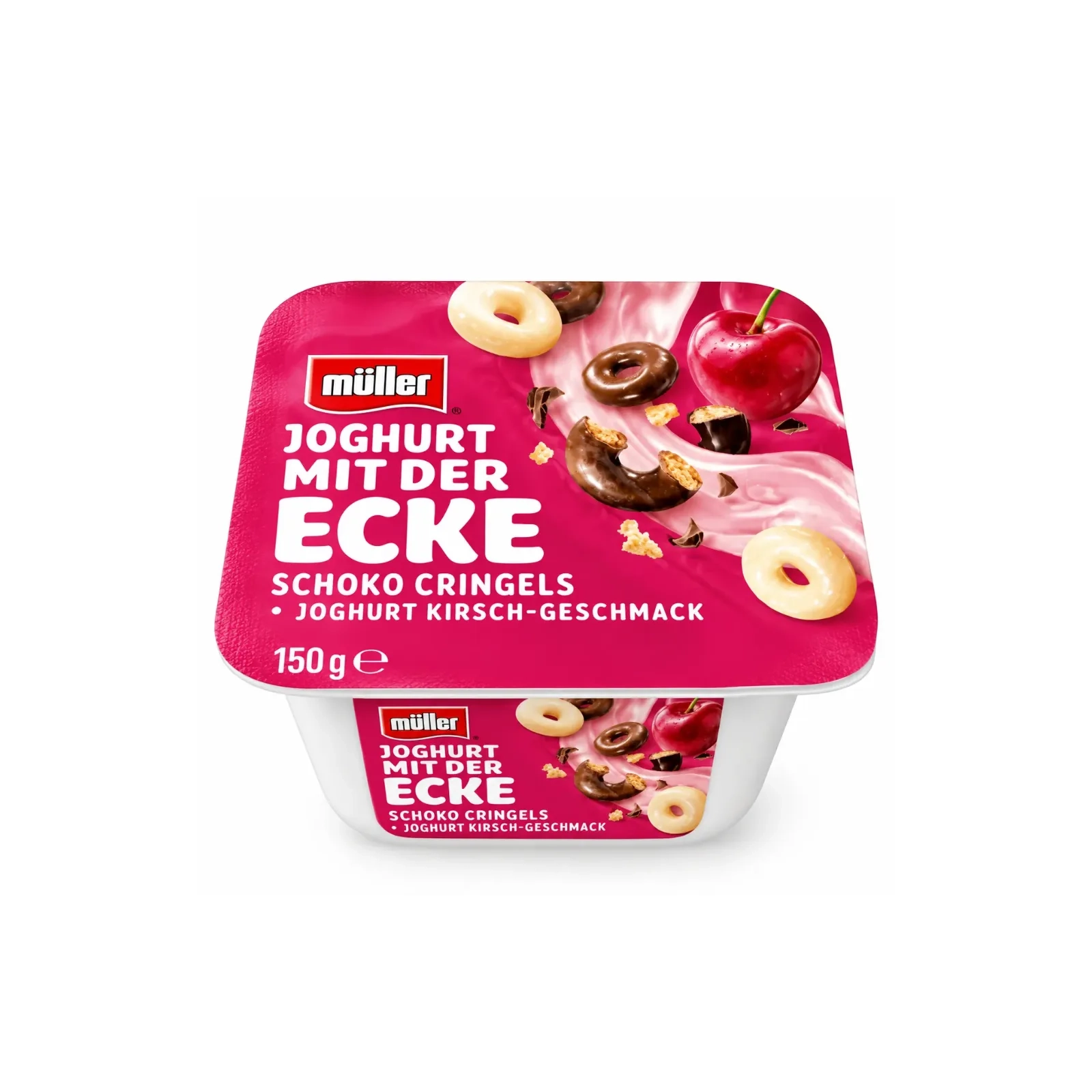 Müller Yogurt Crispy Chocolate & Cherry Rings 150g