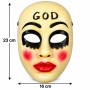 Masque d’Halloween God – Gruselmaske 23x16cm