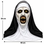 Halloween Terrifying Nun Mask in Synthetic Latex 29x20cm