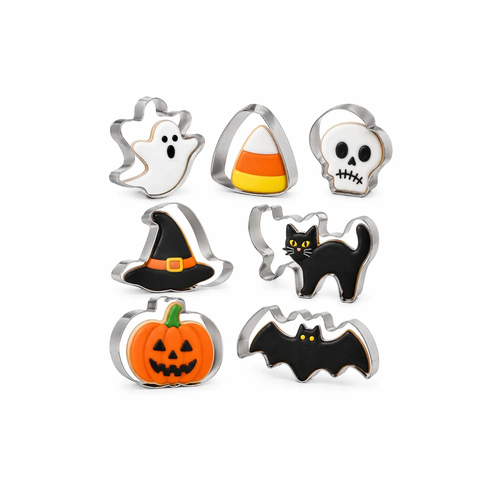 Set de 7 moules à biscuits - Motifs Halloween