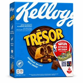 Kellogg's Trésor céréales chocolat au lait 410g
