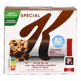 SPECIAL K barre chocolat noir 6x21,5g