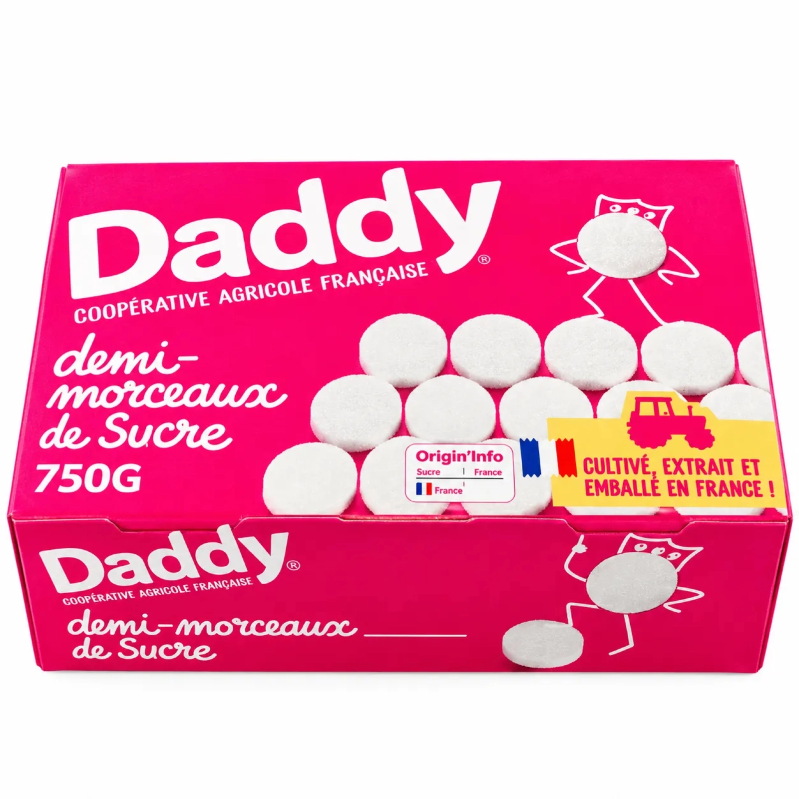 DADDY Zuckerhalbstücke 750g